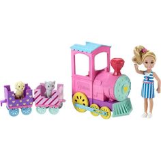 Игровой набор Barbie Паровозик Челси 14 см