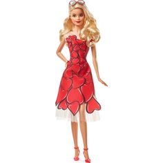 Кукла коллекционная Barbie в красном платье