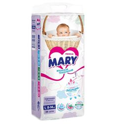 Подгузники Mary р. L (8-14 кг) шт.