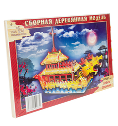 Сборная деревянная модель Wooden Toys Лодка Дракона