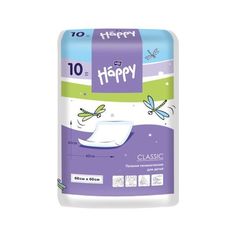 Пеленки Bella Baby Happy детские Baby Happy Classic 60х60 см, 10