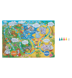 Настольная игра-ходилка Умка тесто для лепки Айболит в блистере малого формата