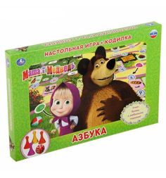Настольная игра-ходилка Умка Азбука Маша и медведь