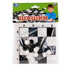 Настольная игра Умка Шашки в блистере с хэдером малого формата