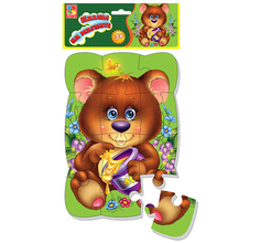 Пазлы магнитные Vladi Toys Медвежонок