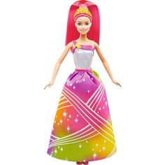 Игровой набор Barbie Радужная принцесса с волшебными волосами 29 см
