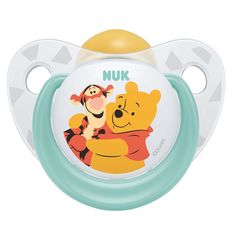 Пустышка Nuk Disney Winnie The Pooh Винни/Тигр латекс, 0-6 месяцев