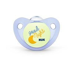 Соска-пустышка Nuk Night&Day Спокойной ночи силикон, 6-18 месяцев