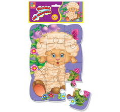 Пазлы магнитные Vladi Toys Овечка