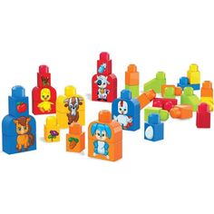 Конструктор Mega Bloks Изучаем животных, 40 дет.