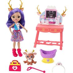 Игровой набор Enchantimals Кукла со зверюшкой Данесса ветеринар 15 см