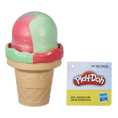 Набор для лепки из пластилина Play-Doh Мороженое розово-зеленое