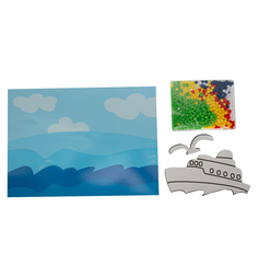 Аппликация объемная из помпонов Fancy Creative Каникулы