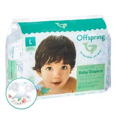 Подгузники Offspring Цветочки р. L (9-13 кг) шт.