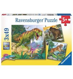 Пазл Ravensburger Первобытные хищники 3х49