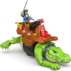 Игровой набор Fisher-Price Imaginext Капитан Крюк и Крокодил, 32 см