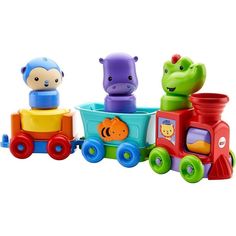 Развивающая игрушка Fisher-Price Обучающий поезд Друзья-животные