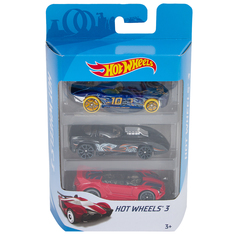 Машинка Hot Wheels Темно-синяя/черная с рисунком/красная, 7 см