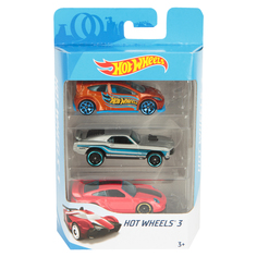 Машинка Hot Wheels Красная/серая с голубой полоской/красная, 7 см