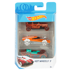 Машинка Hot Wheels Красная/оранжевая с белыми колесами/красно-бирюзовая, 7 см