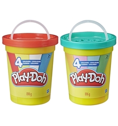 Набор пластилина Play-Doh Большая банка 4 цвета