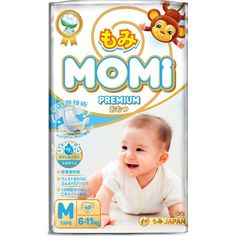 Подгузники Momi Premium (6-11 кг) шт.