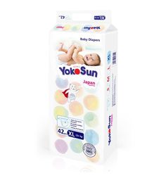 Подгузники Yokosun на липучках XL (13+ кг) шт.