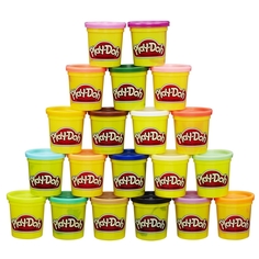 Набор для лепки из пластилина Play-Doh 20 баночек