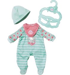 Одежда для куклы Baby Annabell My first зеленый
