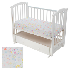 Простыня Зайка Моя Звезды разноцветные 100 х 160 см