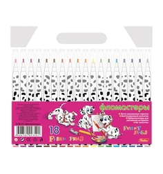 Фломастеры Hatber Далматинцы 18 цветов