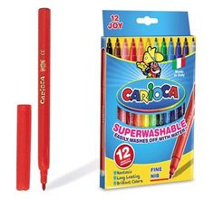 Фломастеры Carioca 12 цветов Joy