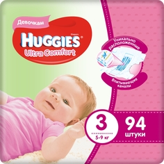 Подгузники Huggies Ultra Comfort 3 для девочек (5-9 кг) шт.