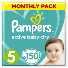 Подгузники Pampers Active Baby-Dry Размер 5 (Junior) (11-16 кг) шт.