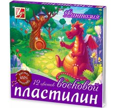 Пластилин Луч Фантазия 12 цв. 210 г стек