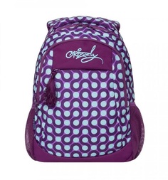 Рюкзак Grizzly цвет: фиолетовый-бирюзовый 31х42х18 см