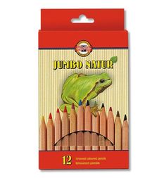 Карандаши цветные Koh-I-Noor шестигран. Jumbo Natur (12 цв)