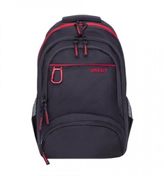 Рюкзак Grizzly цвет: черный-красный 31х48х24 см