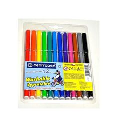 Фломастеры Centropen Пингвины 12 цветов