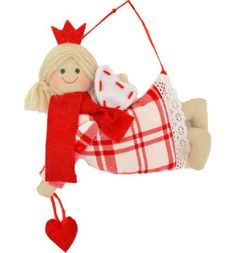 Подсвечник Winter Wings Энерджи красно-белая Принцесса 17 см