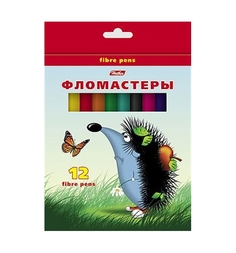 Фломастеры Hatber Ежики 12 цветов