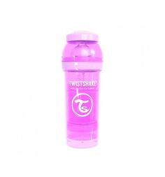 Бутылочка Twistshake для кормления антиколиковая пластик с рождения, 260 мл