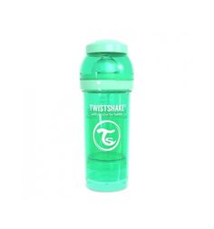 Бутылочка Twistshake для кормления антиколиковая пластик с рождения, 260 мл