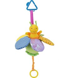 Мягкая игрушка Leader Kids Пчелка на цветке 27 см