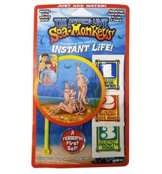 Набор 1Toy (корм икринки очиститель для воды мерная ложка) Sea-Monkeys