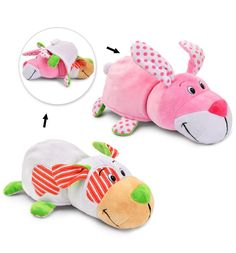 Мягкая игрушка Вывернушки 1Toy Ням-Ням Щеночек-Зайчонок 40 см