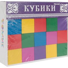 Кубики Томик Цветные, 4 см