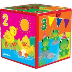 Музыкальная игрушка Азбукварик Говорящий кубик Счёт, формы, цвета 10 см