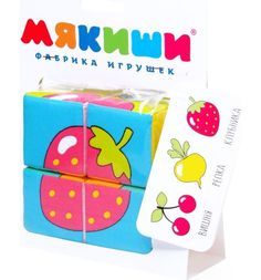 Набор кубиков Мякиши Собери картинку Ягоды фрукты овощи