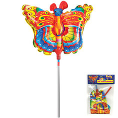 Шар фольгированный Action «Бабочка», на палочке Action!